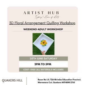 3D Floral Arrangement Quilling Workshop