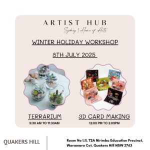 Terrarium &  3D – Greeting card Workshop - 8th July, 2025
